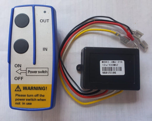 Controle Remoto Wireless Sem Fio Para Guincho Elétrico 12v 1