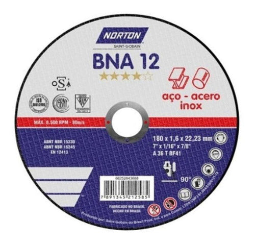 Norton Cutting Disc Bna12 180x1.6mm G P 0