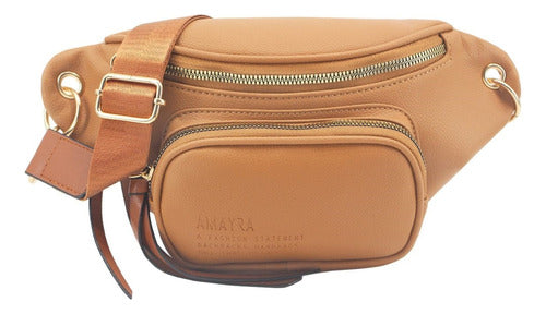 Amayra 67.C2390 Waist Bag with Plaqué Pocket and Polypropylene Strap 3