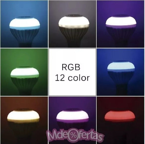 Led Music RGB Bluetooth Speaker Lamp 4