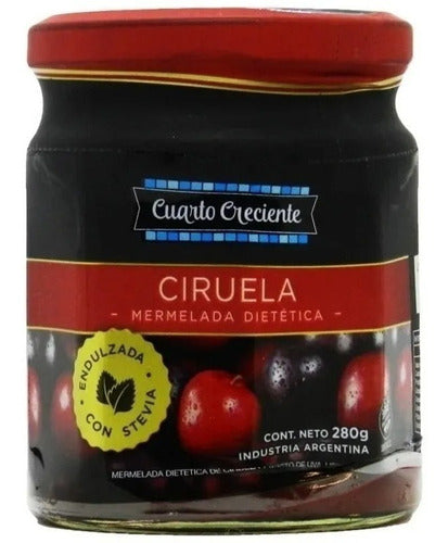 Mermeladas Con Stevia Ciruela  280g X 5 Unidades | Natural 0