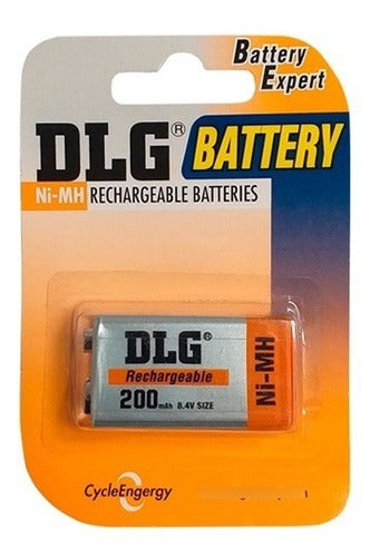 DLG Rechargeable 9 Volt Battery - 200mA NiMH 0