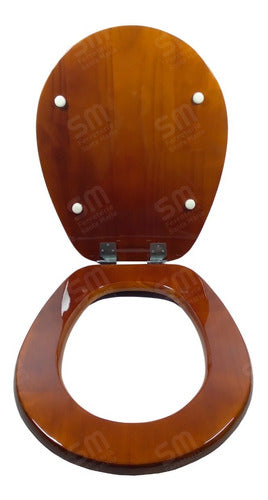 Solid Cedar Wood Toilet Seat Compatible with PILAR 0