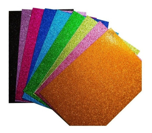 Goma Eva Glitter 45 X 60 X 10 Unidades 1