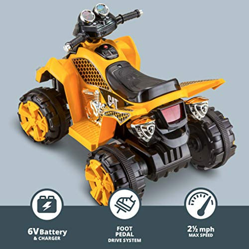 Kid Trax Caterpillar ATV Toy for Young Children, Battery 2