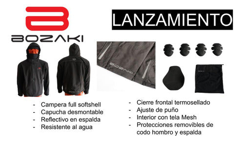 Campera Neoprene Impermeable Moto Protecciones T Xxxl Mav 3