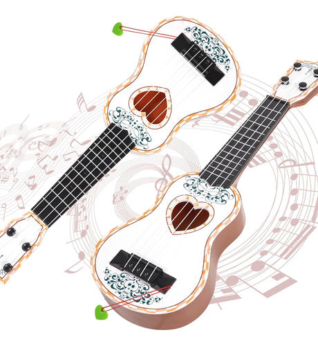 Raimy Ukulele De Aprendizaje Para Niños, 43 Cm, 4 Cuerdas, Blanco 1