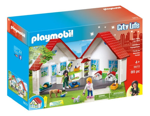 Juego Playmobil Tienda Para Mascotas Universo Binario 0