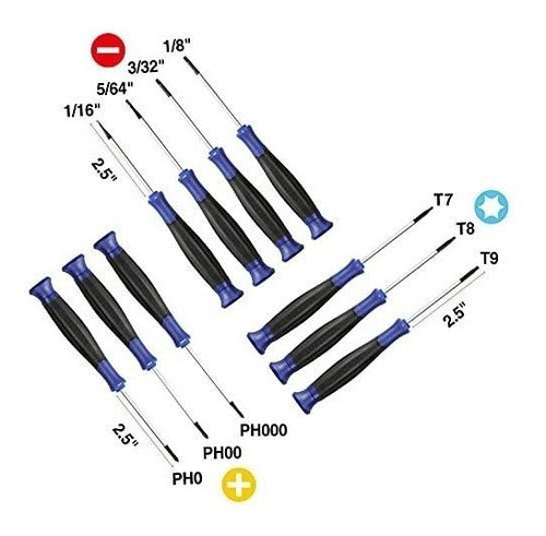 Workpro Juego De 10 Destornilladores Magneticos De Precision 1