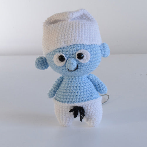 Generico Amigurumi Smurf Acrylic Wool 23cm 1