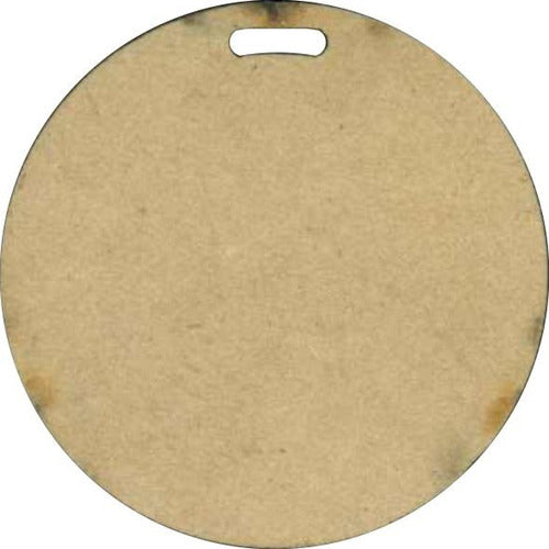 Artesanias Caliope Circle Medal Keychain MDF Figure 5 Cm*3 Mm*100 Un 0