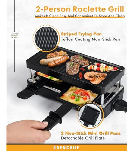 Saenchue Table Grill Raclette for 2 1