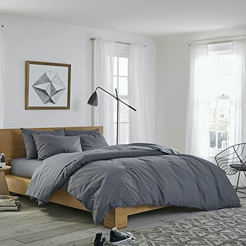 Brooklinen Luxe Duvet Cover for Full/Queen Bed, Graphite 0