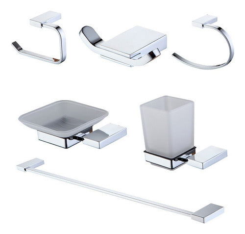 Peirano Kit Accessories 6 Pieces Line 13000 Code 13006 Chrome 0