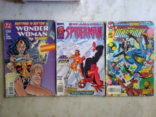 Revista De Wonder Woman,spiderman Y New Warrios 0