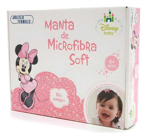 Manta De Microfibra Soft Baby Disney Minnie Jolitex 5