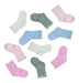 Pack of 6 Floyd Baby Plain Socks for Girl or Boy 0