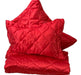 Quilted 2-Seat Satin Bedspread + 2 Filled Pillows 35