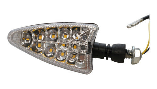 Luxled Juego De Faros Led Guiño Ambar Moto 12v 5w 2