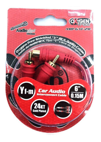 Audiopipe RCA Splitter Cable 1 Female to 2 Male 20cm 1