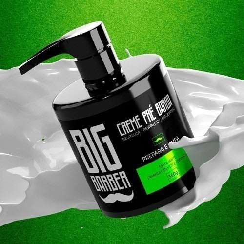 Combo Creme Pré E Pós Barba Big Barber 350g Caixa 6 Unidades 5