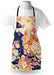 Ambesonne Traditional Japanese Kimono Apron with Ethnic Floral Patterns 2