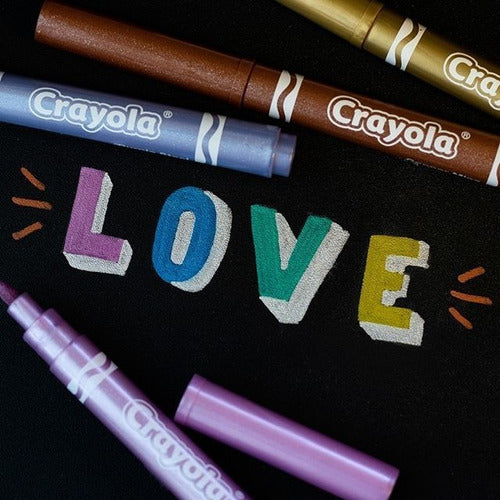 Crayola Metallic Markers X8 Bright Colors 2