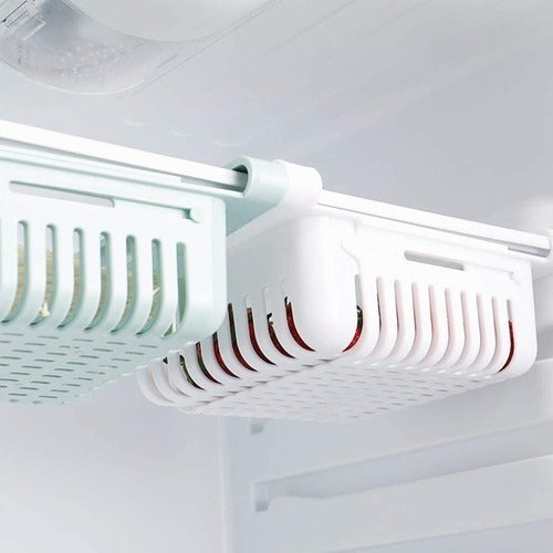 Sheshu Home Expandable Hanging Organizer Basket for Refrigerator 4