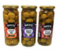 Nucete Gourmet Stuffed Green Olives Combo X 330 Gr X 3 Flavors 0