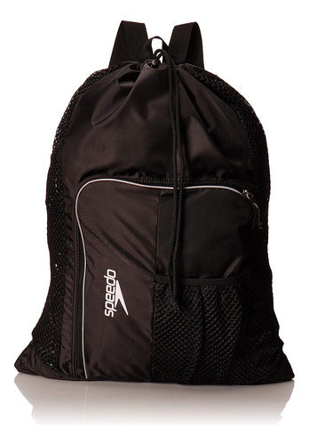 Speedo Unisex Deluxe Ventilator Mesh Swimming Bag - Black 0