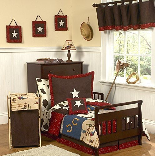 Sábana Ajustable Para Cuna Sweet Jojo Designs Wild West Cowb 2