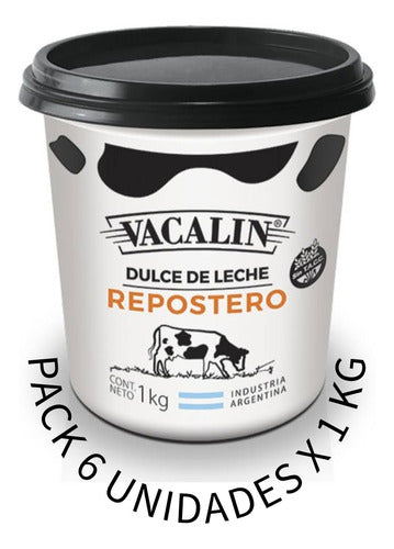 Vacalin Pack 6 Unid X 1 Kg Dulce De Leche Repostero Liniers 0