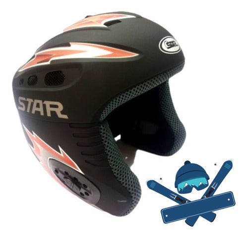 Complementos Deportivos Ski Star Helmet with Rigid Ear Protectors Freeride 0