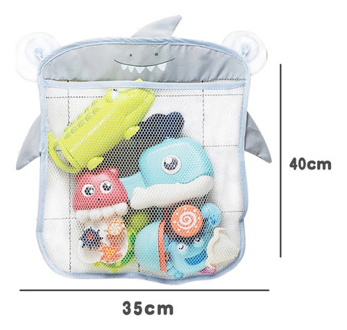 Origami Toy Storage Bag for the Shower with Suction Cups 2