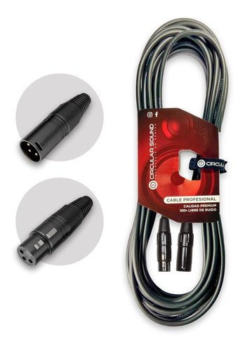 CIRCULARSOUND Balanced Microphone Cable XLR to XLR - 10 Meters 0