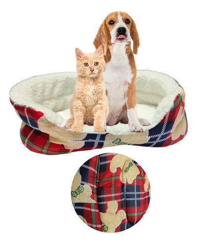 GALARIO PRODUCT Moises Cama Cucha Corderito Perro Gato Mascota Raza 45cm 0