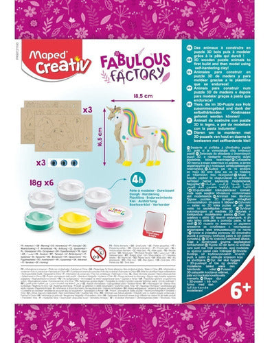 Set Masa Para Modelar Maped Creativ Fabrica De Unicornios 5