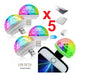 5 RGB LED Audio Rhythmic Disco Ball DJ USB and Phone 1