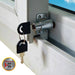 Bronzen Sliding Window and Door Lock with Key - Set of 2 2