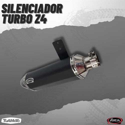 Turbo Z4 Exhaust Muffler for Bajaj Rouser Ns 200 S/Short - Tuamoto 3