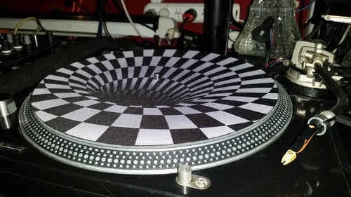 Tunel 3d Slipmat Paño Djproaudio Latex Lo Mejor Calidad 3