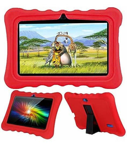 Funda De Silicona Aijako De 7 Pulgadas Para Tableta Infantil 0