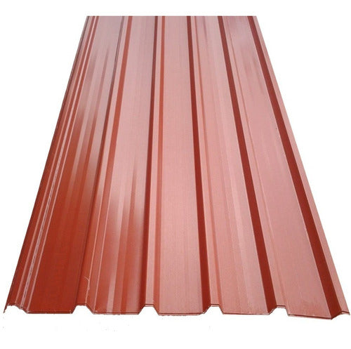 ARMCO Chapa Color Terracota Calibre 26 Trapezoidal 3.66m .41 0