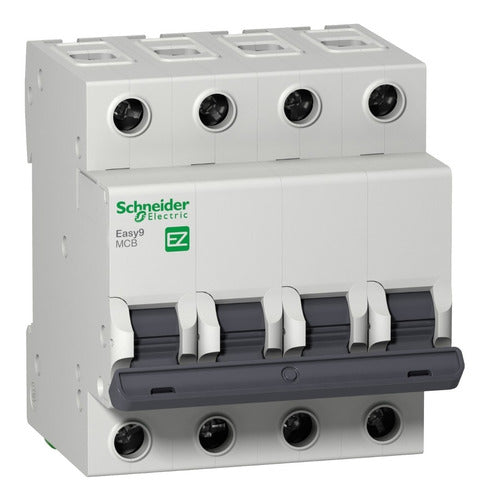 Schneider 4x63A 4.5kA Thermal-Magnetic Circuit Breaker C Curve E9 0