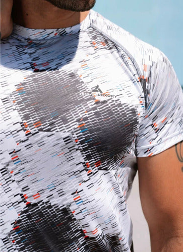 Men's Sublimated Sports T-Shirt Lycra Urban Luxury 1
