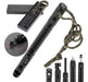 Survival Multi-Tool Set with Flint, Compass, Fishing Rod, Whistle, + 0