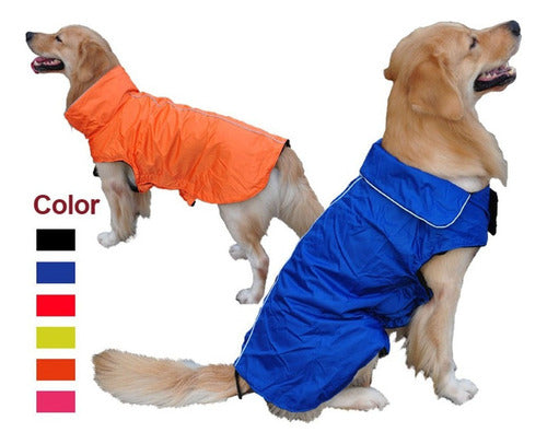 Ropa Para Perro Impermeable Abrigo L Diferentes Colores 1