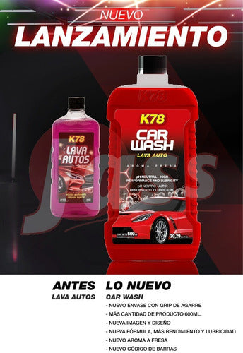 K78 Car Wash Shampoo Ultimate Shine 500ml Neutral pH Autos 2