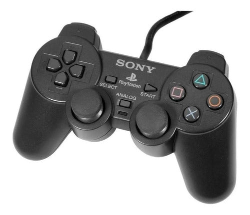 Controle Joystick Sony Playstation Dualshock 2 Black 1