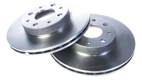 Litton Kit X2 Front Brake Disc Fiat Palio Weekend 1998 0